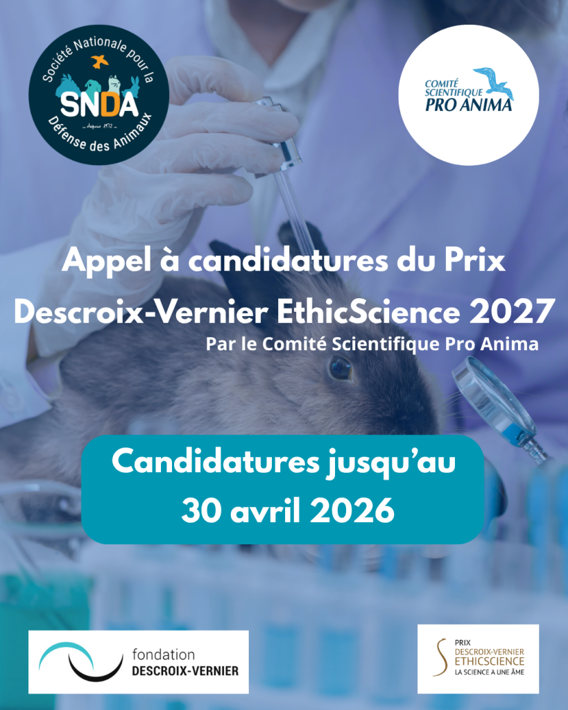 La SNDA relaie l’appel à candidatures du Prix Descroix-Vernier EthicScience 2027